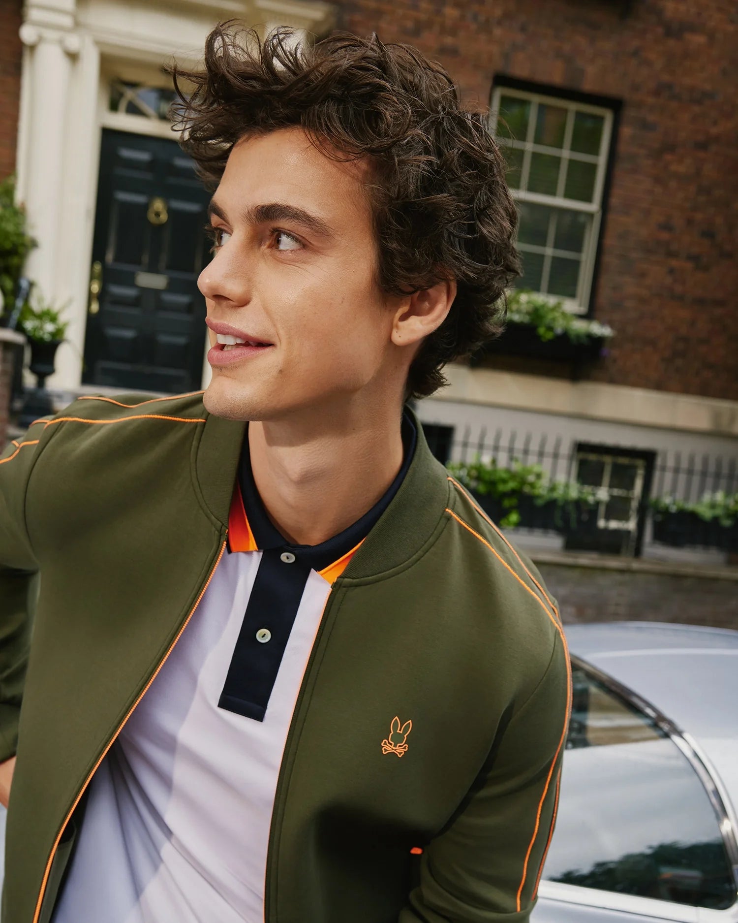 Track bomber jacket hotsell