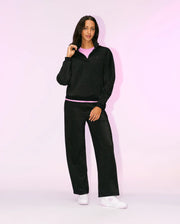 CHANDAIL LUREX JULES 1/4 ZIPPÉ, FEMME