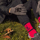 MENS MERINO WOOL GLOVES WITH TECH FINGER - B6A998U1GL