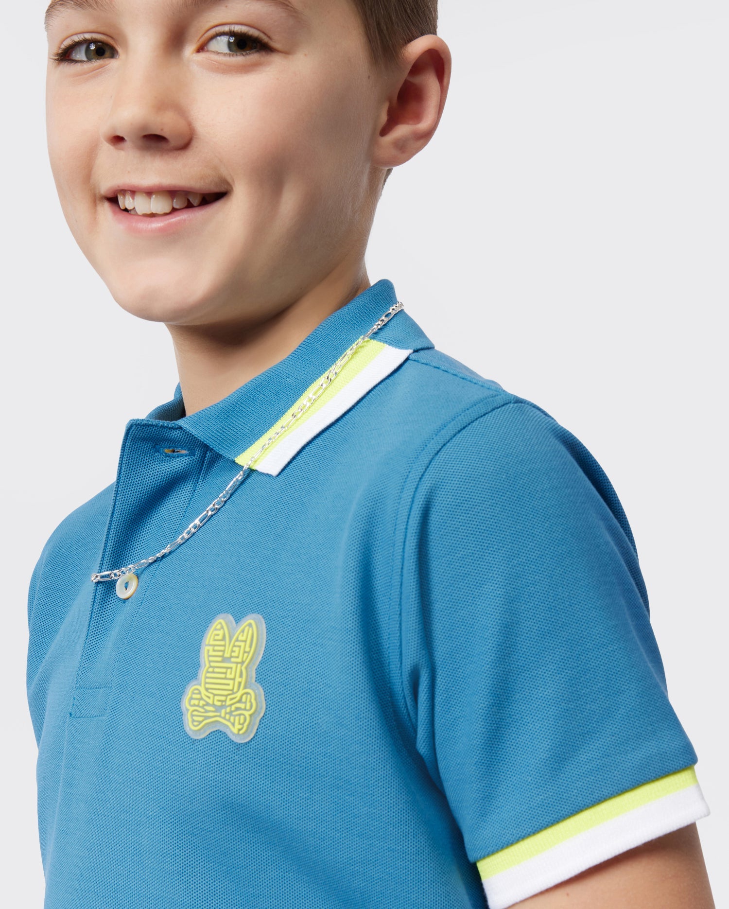 Kids discount blue polo