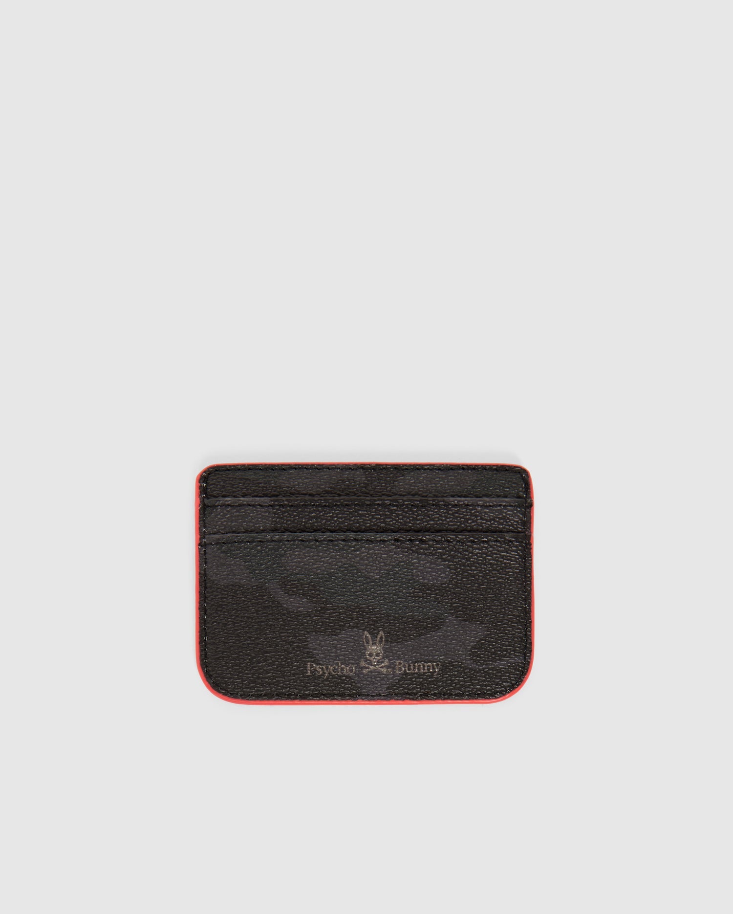 Leather Black Card Holder B6A905U1LT PSYCHO BUNNY Psycho