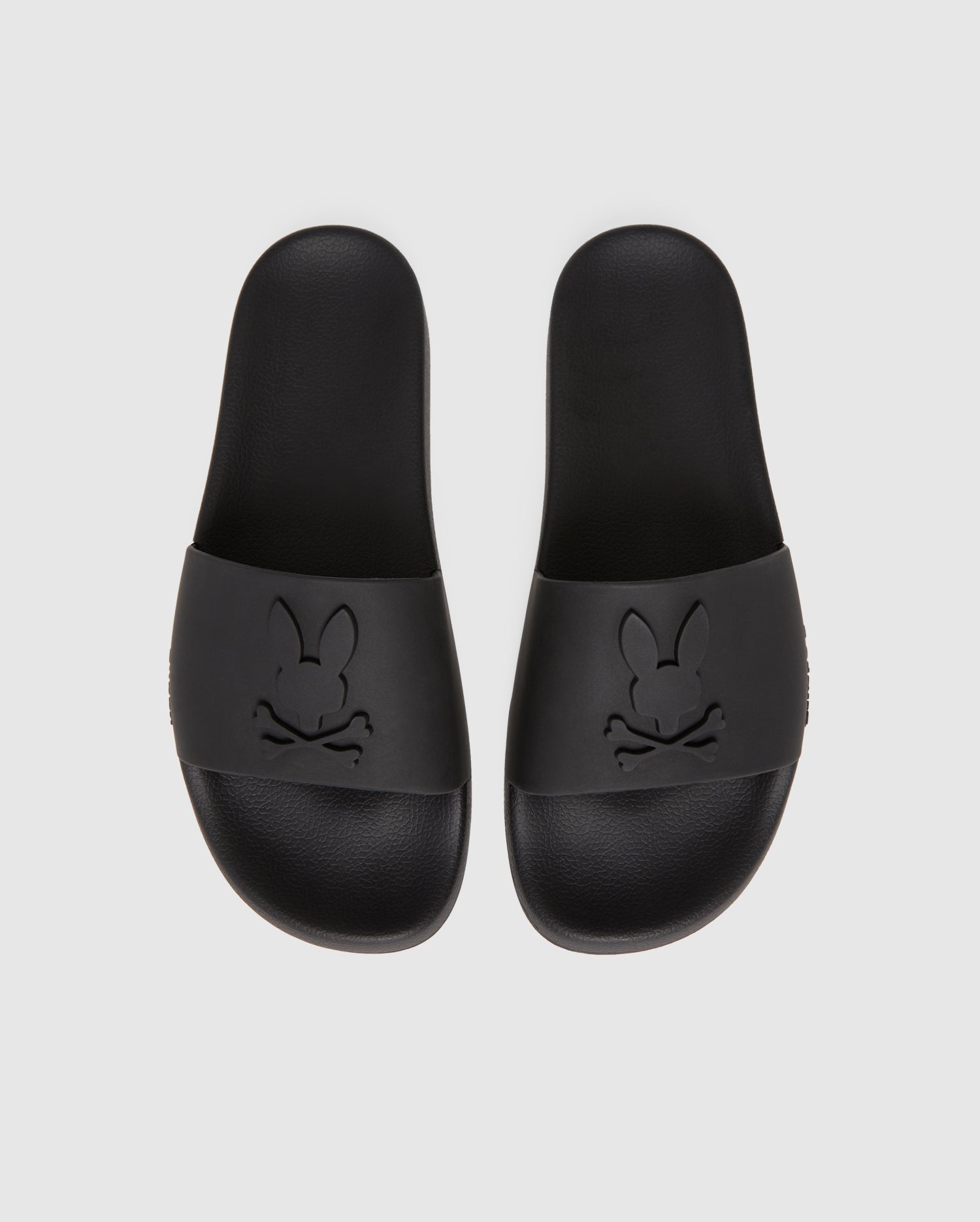 MENS Black BUNNY LOGO SLIDES PSYCHO BUNNY 001 Black 12
