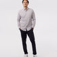 MENS ASTOR KNIT OXFORD LONG SLEEVE SHIRT - B6C821Z1PC