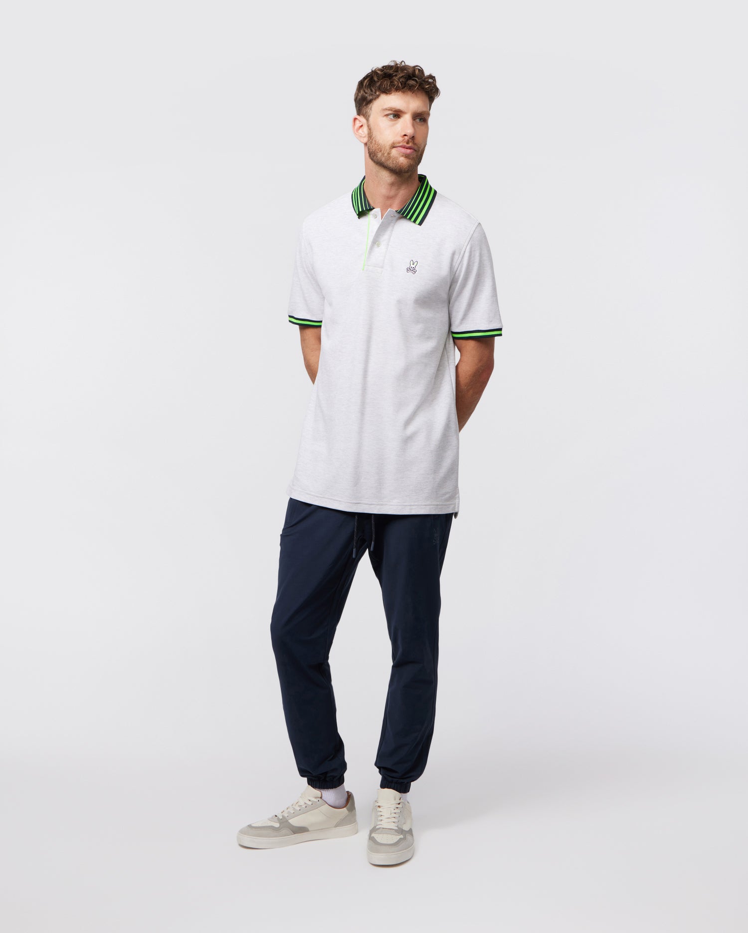 MENS WHITE NORRIS PIQUE POLO PSYCHO BUNNY Psycho Bunny Canada