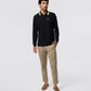MENS LORENZO LONG SLEEVE PIQUE POLO - B6M405Z1PC