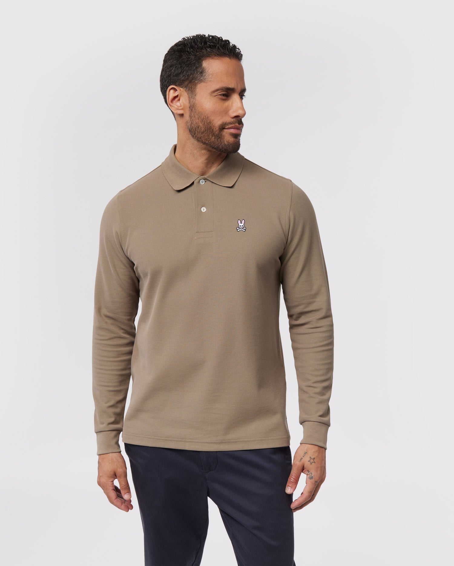 MENS CLASSIC LONG SLEEVE POLO B6M658Z1PC