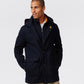 MENS CHESTER WOOL BLEND COAT WITH REMOVABLE HOOD AND FUNNEL - B6N551Z1OW