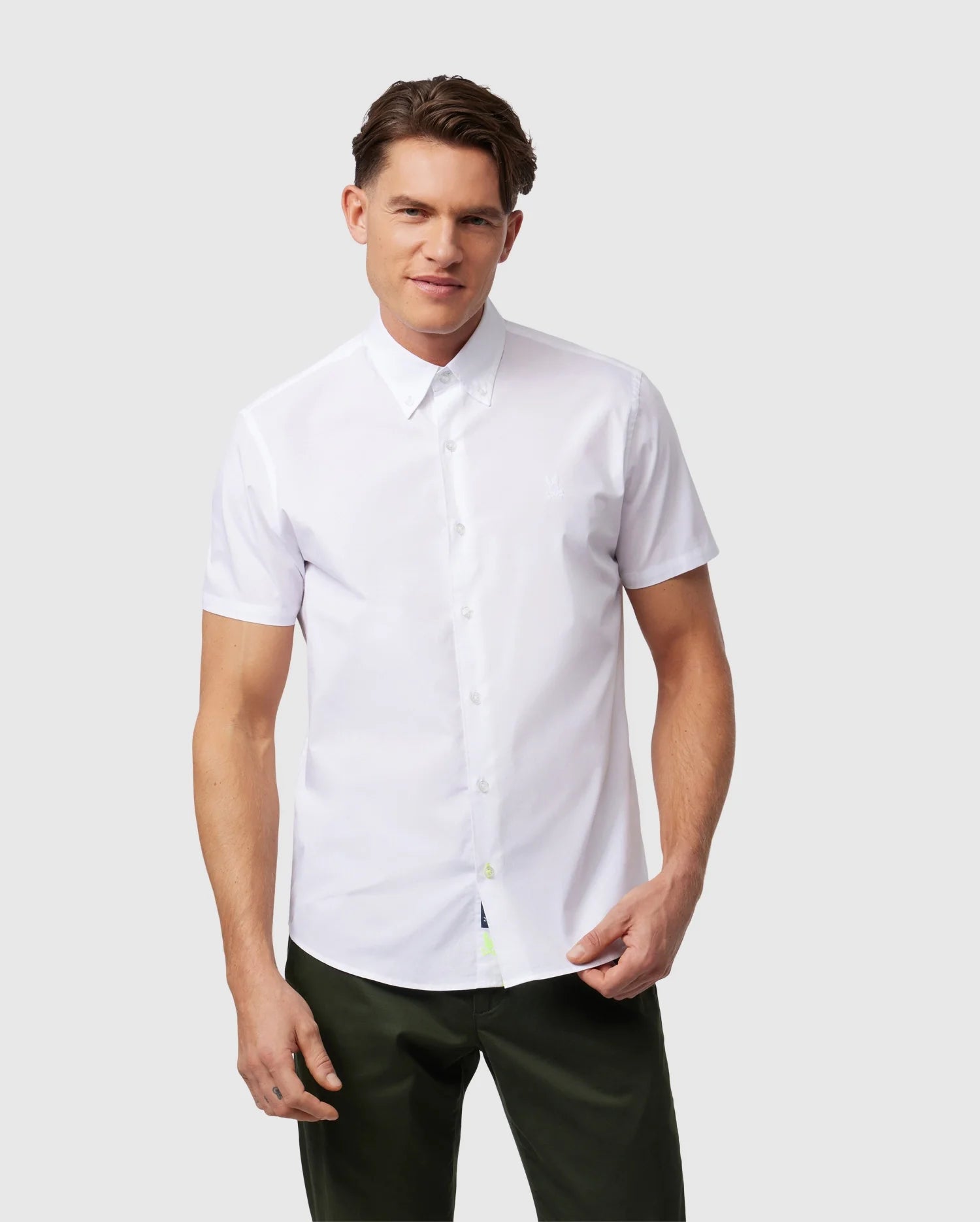 Mens short sleeve dress top shirts canada