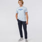 mens light blue graphic tee