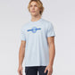 mens light blue graphic tee