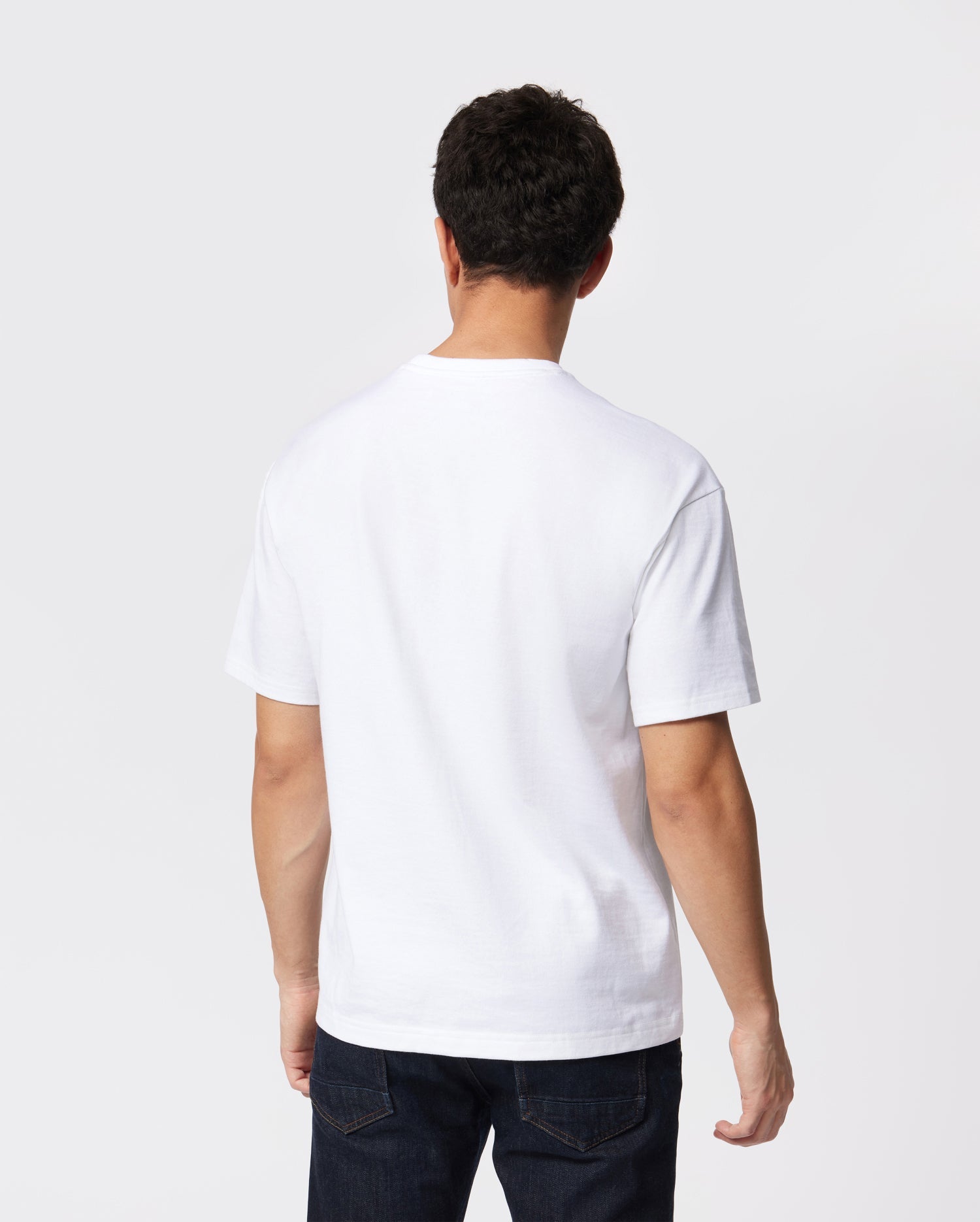 Men s Oversized Classic Crew Neck Tee 100 White XL