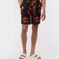 MENS PLANO CAMO PRINT LONG SWIM TRUNK - B6W376Z1PO