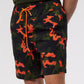 MENS PLANO CAMO PRINT LONG SWIM TRUNK - B6W376Z1PO